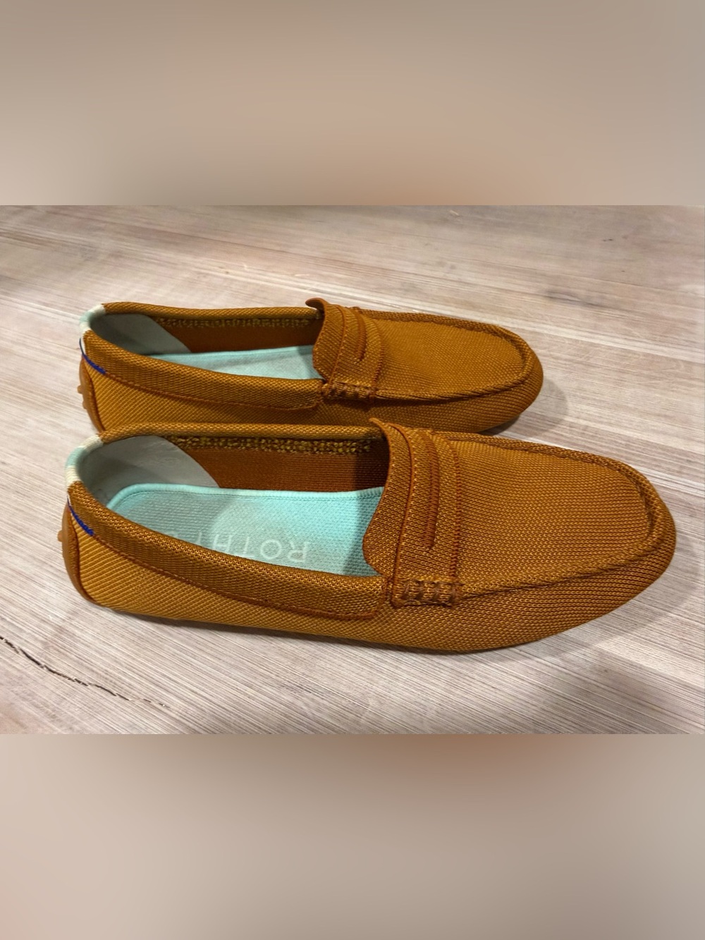 Rothy’s women’s Casual driver Penny Loafers moccasin gold